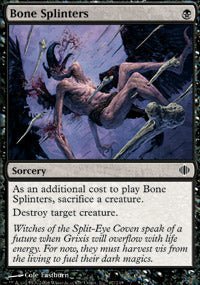Bone Splinters (Shards of Alara) Light Play - Nick Nack's Full Frontal Attack