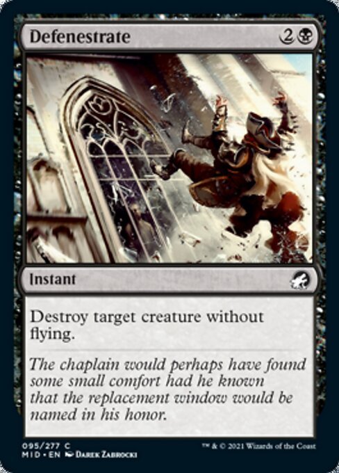 Defenestrate (Innistrad: Midnight Hunt) Near Mint - Nick Nack's Full Frontal Attack