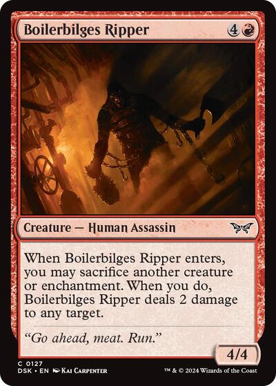 Boilerbilges Ripper (Duskmourn: House of Horror) Near Mint - Nick Nack's Full Frontal Attack