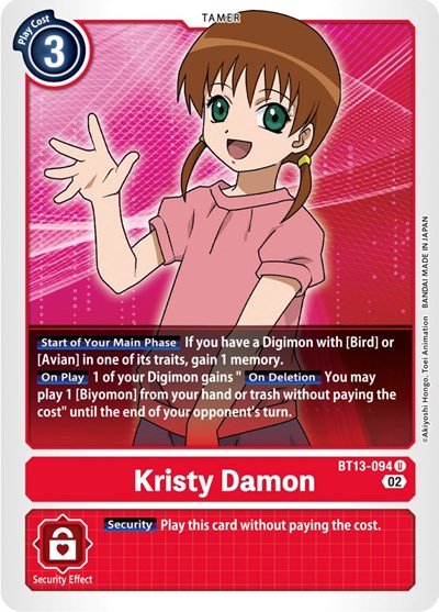 Kristy Damon (Versus Royal Knights) Near Mint - Nick Nack's Full Frontal Attack
