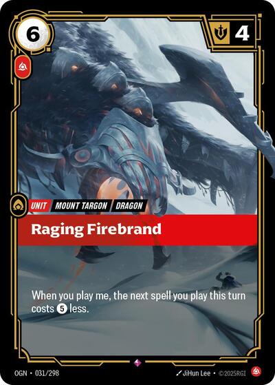 Raging Firebrand (Origins) Near Mint Foil - Nick Nack's Full Frontal Attack