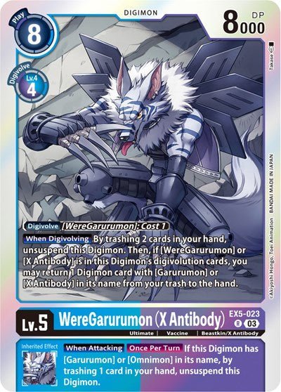 WereGarurumon (X Antibody) (Animal Colosseum) Near Mint Foil - Nick Nack's Full Frontal Attack