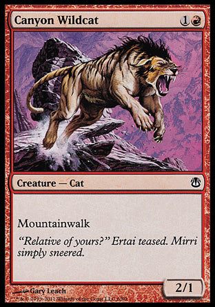 Canyon Wildcat (Duel Decks: Ajani vs Nicol Bolas) Near Mint