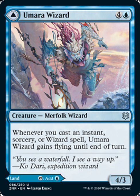 Umara Wizard / Umara Skyfalls (Zendikar Rising) Near Mint - Nick Nack's Full Frontal Attack
