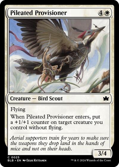 Pileated Provisioner (Bloomburrow) Near Mint