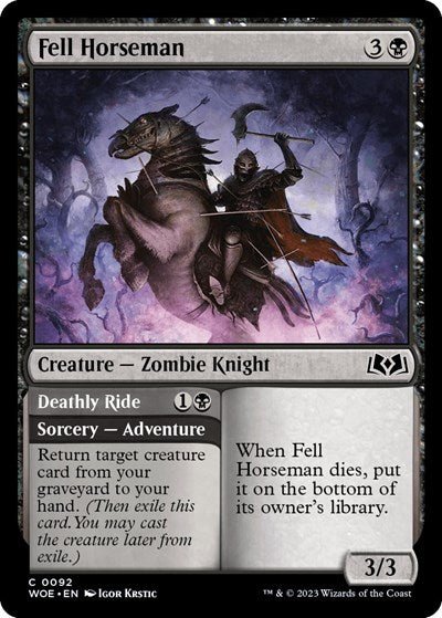 Fell Horseman (Wilds of Eldraine) Near Mint - Nick Nack's Full Frontal Attack