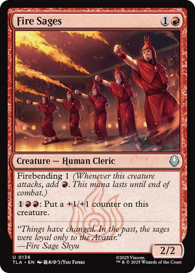 Fire Sages (Avatar: The Last Airbender) Near Mint - Nick Nack's Full Frontal Attack