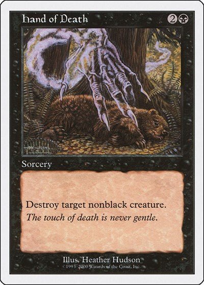 Hand of Death (Starter 2000) Light Play - Nick Nack's Full Frontal Attack