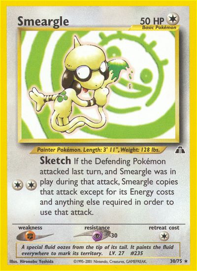 Smeargle (Neo Discovery) Light Play 1st Edition