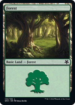 Forest (134) (Magic Game Night: Free - For - All) Near Mint - Nick Nack's Full Frontal Attack