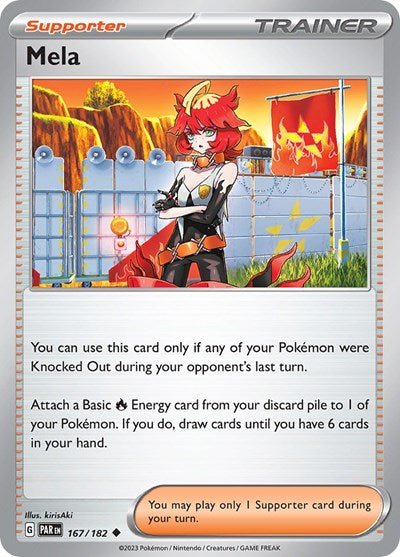 Mela (Scarlet and Violet: Paradox Rift) Near Mint - Nick Nack's Full Frontal Attack