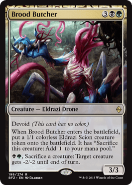 Brood Butcher (Battle for Zendikar) Near Mint - Nick Nack's Full Frontal Attack