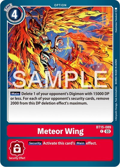 Meteor Wing (Exceed Apocalypse) Near Mint - Nick Nack's Full Frontal Attack