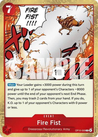 Fire Fist (Adventure on Kami's Island) Near Mint Foil - Nick Nack's Full Frontal Attack
