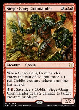 Siege - Gang Commander (Eternal Masters) Near Mint - Nick Nack's Full Frontal Attack