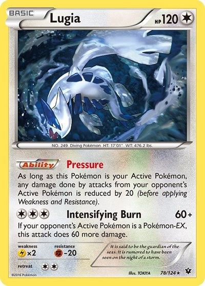 Lugia (XY - Fates Collide) Light Play Reverse Holofoil