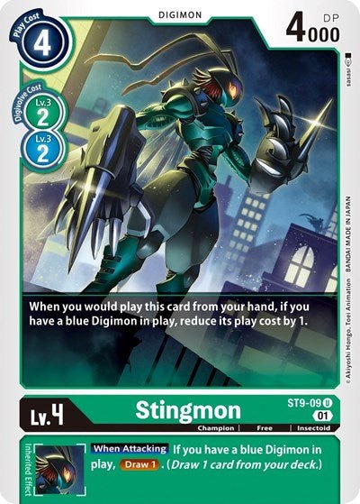 Stingmon (Starter Deck 09: Ultimate Ancient Dragon) Near Mint - Nick Nack's Full Frontal Attack