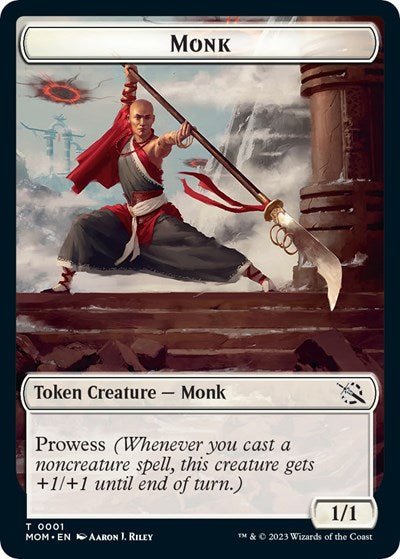 Monk Token (March of the Machine) Near Mint - Nick Nack's Full Frontal Attack