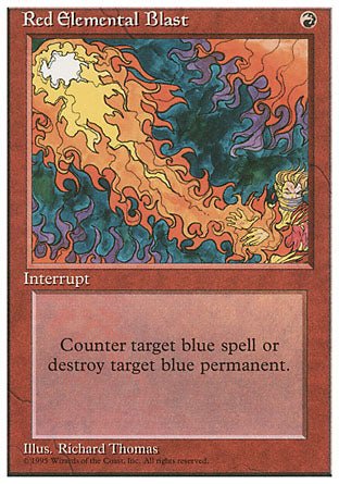 Red Elemental Blast (4th Edition) Light Play - Nick Nack's Full Frontal Attack