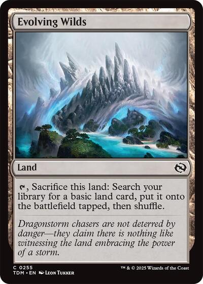 Evolving Wilds (Tarkir: Dragonstorm) Near Mint - Nick Nack's Full Frontal Attack