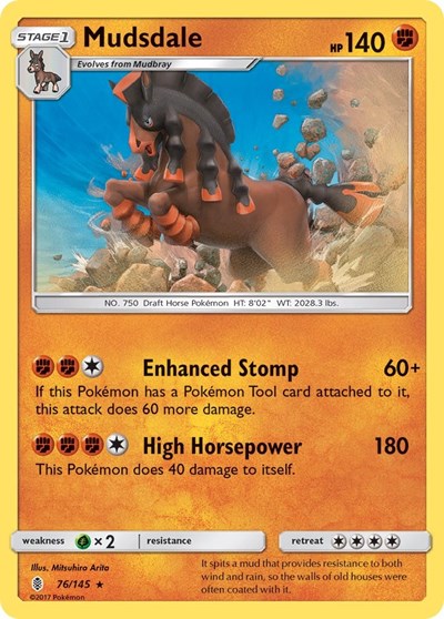 Mudsdale (SM - Guardians Rising) Near Mint Holofoil