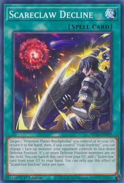 Scareclaw Decline (25th Anniversary Tin: Dueling Heroes Mega Pack) Light Play 1st Edition