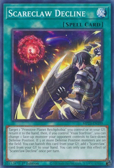 Scareclaw Decline (25th Anniversary Tin: Dueling Heroes Mega Pack) Light Play 1st Edition - Nick Nack's Full Frontal Attack