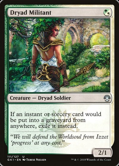 Dryad Militant (Guilds of Ravnica: Guild Kits) Near Mint - Nick Nack's Full Frontal Attack