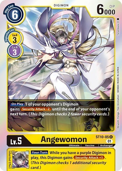 Angewomon (Starter Deck 10: Parallel World Tactician) Near Mint Foil - Nick Nack's Full Frontal Attack