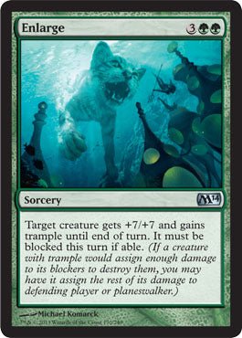 Enlarge (Magic 2014 Core Set) Near Mint - Nick Nack's Full Frontal Attack