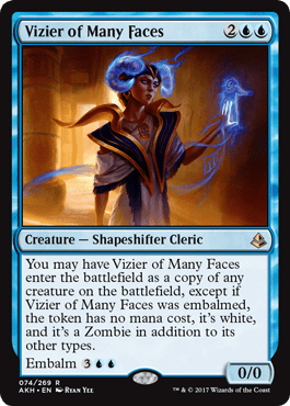 Vizier of Many Faces (Amonkhet) Near Mint - Nick Nack's Full Frontal Attack