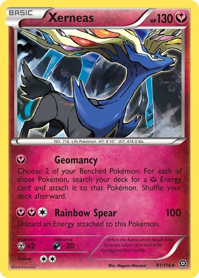 Xerneas (XY - Steam Siege) Near Mint Holofoil