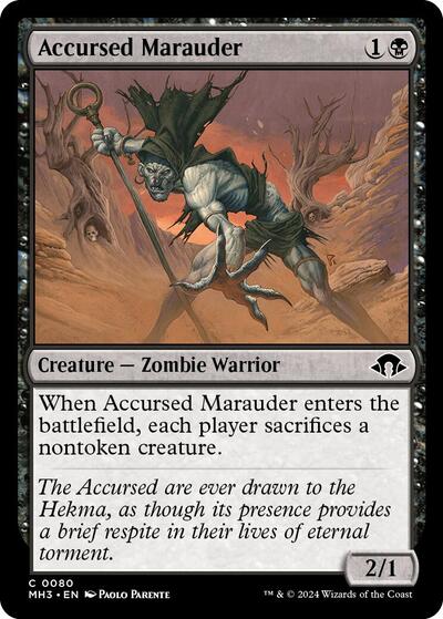 Accursed Marauder (Modern Horizons 3) Near Mint - Nick Nack's Full Frontal Attack