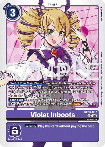 Violet Inboots (Hackers' Slumber) Near Mint Foil