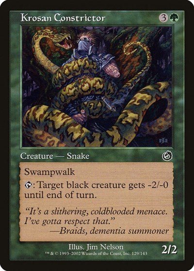 Krosan Constrictor (Torment) Light Play Foil - Nick Nack's Full Frontal Attack