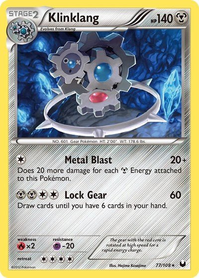 Klinklang (Dark Explorers) Light Play Holofoil - Nick Nack's Full Frontal Attack
