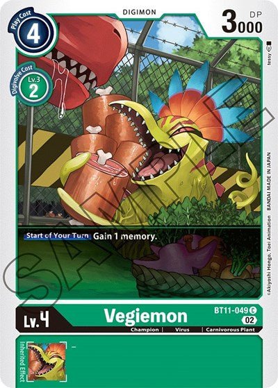 Vegiemon (Dimensional Phase) Near Mint - Nick Nack's Full Frontal Attack