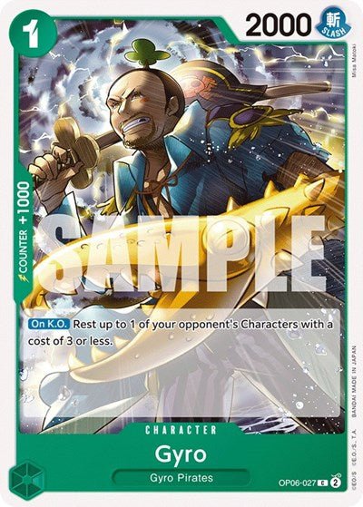 Gyro (Wings of the Captain) Near Mint - Nick Nack's Full Frontal Attack
