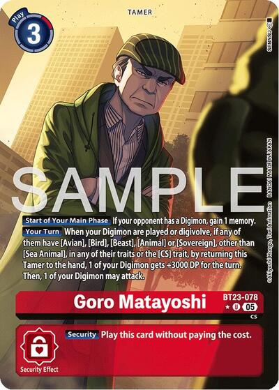 Goro Matayoshi (Alternate Art) (Hackers' Slumber) Near Mint Foil