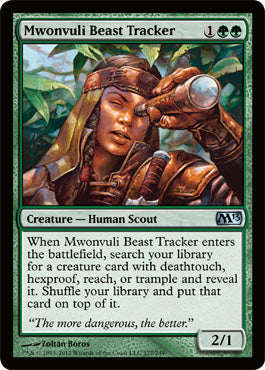 Mwonvuli Beast Tracker (Magic 2013 Core Set) Light Play