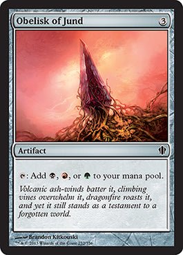 Obelisk of Jund (Commander 2013 Edition) Near Mint - Nick Nack's Full Frontal Attack