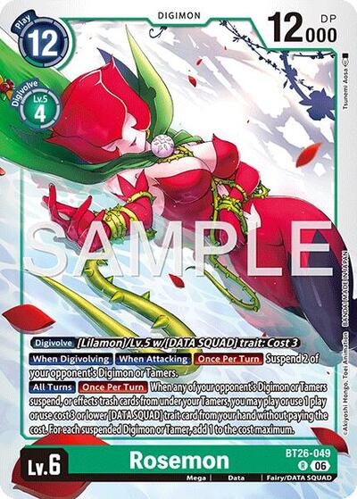 Rosemon (Timeless Bonds) Near Mint Foil
