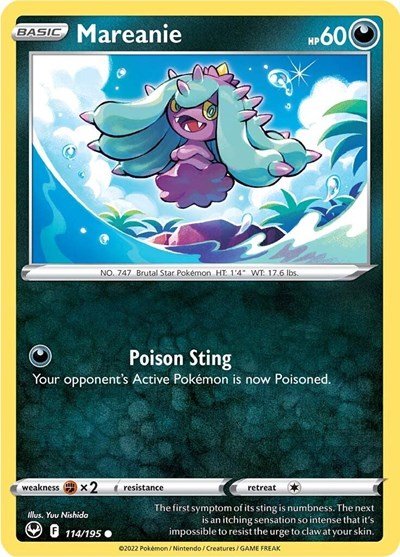 Mareanie (SWSH12: Silver Tempest) Near Mint - Nick Nack's Full Frontal Attack