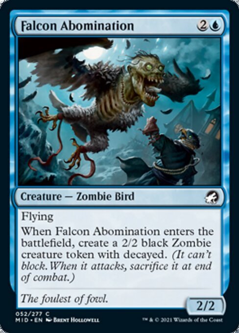 Falcon Abomination (Innistrad: Midnight Hunt) Near Mint - Nick Nack's Full Frontal Attack