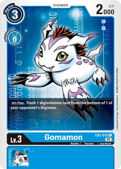 Gomamon (Classic Collection) Near Mint - Nick Nack's Full Frontal Attack