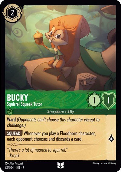 Bucky - Squirrel Squeak Tutor (Rise of the Floodborn) Near Mint - Nick Nack's Full Frontal Attack