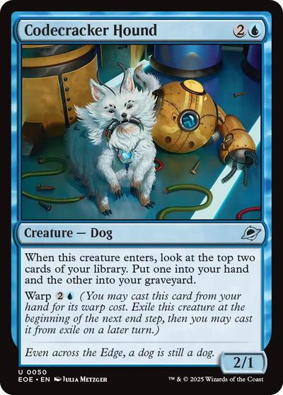 Codecracker Hound (Edge of Eternities) Near Mint - Nick Nack's Full Frontal Attack