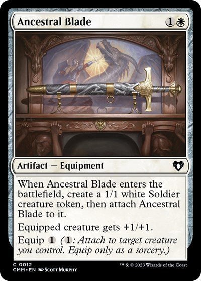 Ancestral Blade (Commander Masters) Near Mint - Nick Nack's Full Frontal Attack