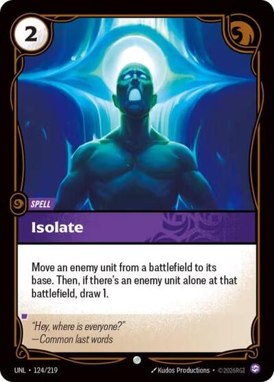 Isolate (Unleashed) Near Mint