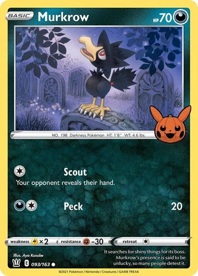 Murkrow (Trick or Trade BOOster Bundle) Near Mint